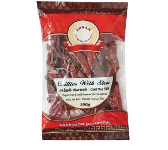 Annam Dried Red Chillies with Stem 100gm