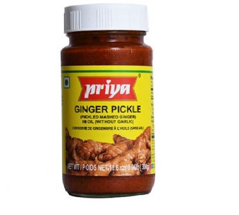 Priya Pickle Ginger-300gm (Best Before-July 2022)