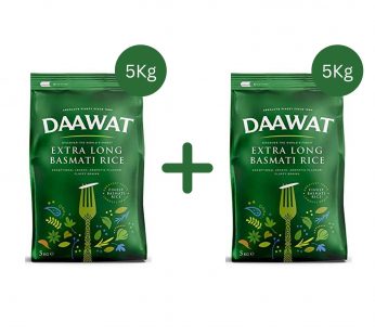 Daawat Basmati Extra Long Rice 5kg+5Kg